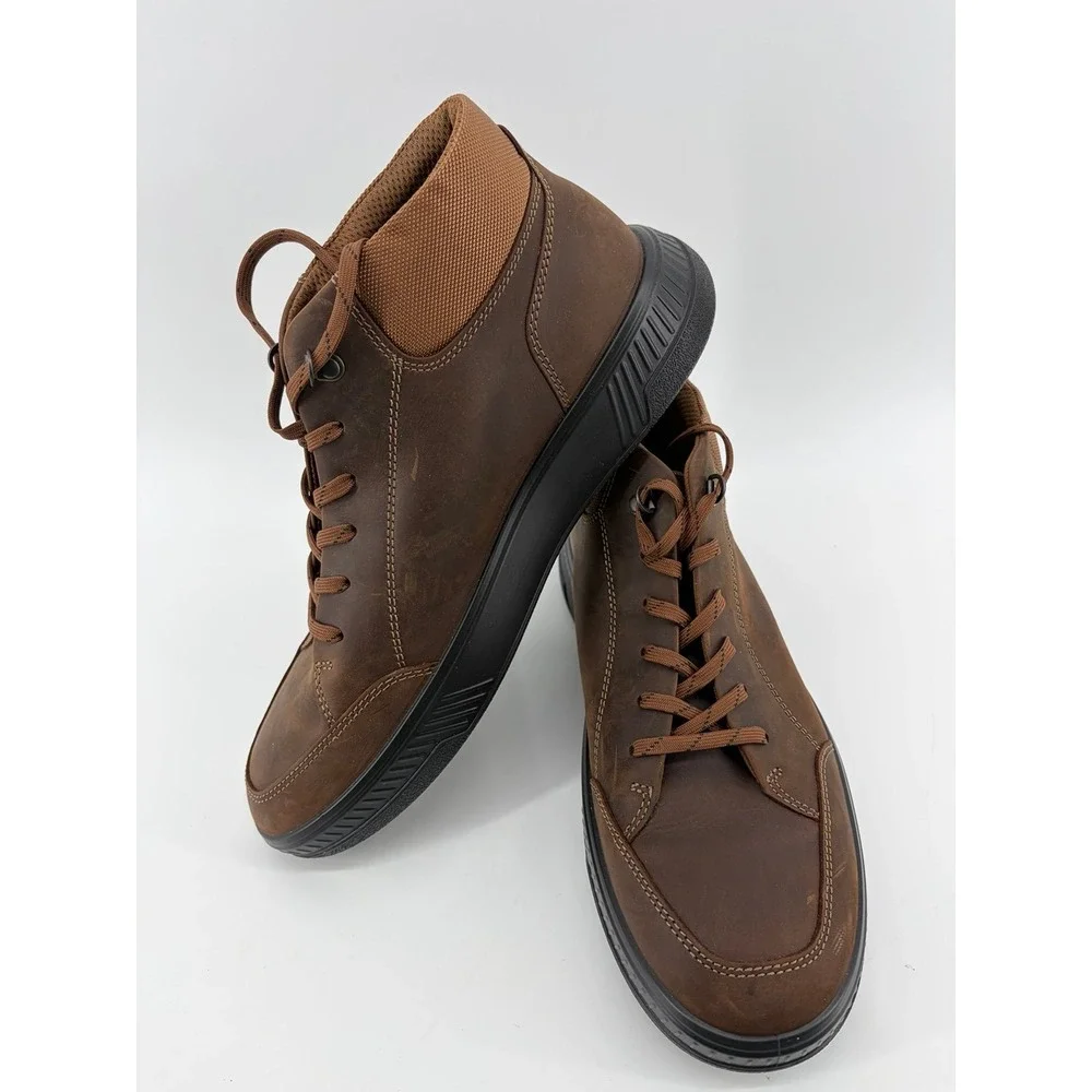 ECCO Move Leather Mid-Cut Nubuck Boots,  Fluidform Comfort, Men's  44 (10-10.5)